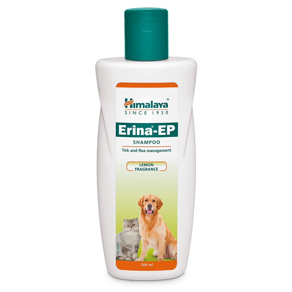 Himalaya Erina-EP Shampoo | 200 ml | Tick & Flea Control for Dogs & Cats | with Neem & Eucalyptus for Skin Health & Hygiene - Image 3