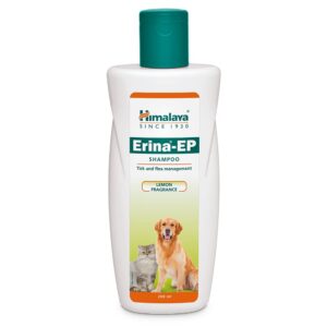 Himalaya Erina-EP Shampoo | 200 ml | Tick & Flea Control for Dogs & Cats | with Neem & Eucalyptus for Skin Health & Hygiene